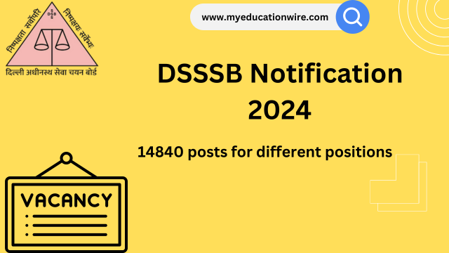 DSSSB Notification 2024