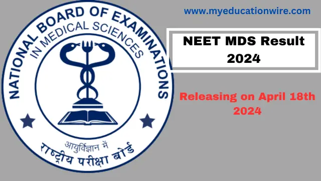 NEET MDS Result