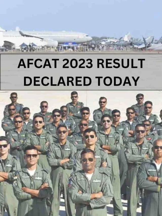 AFCAT  2024 result declared today