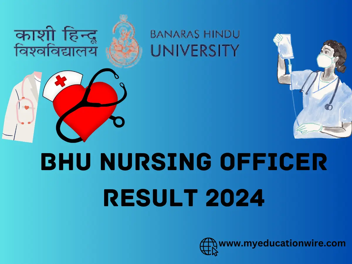 BHU Nursing Officer Result 2024: Merit list download