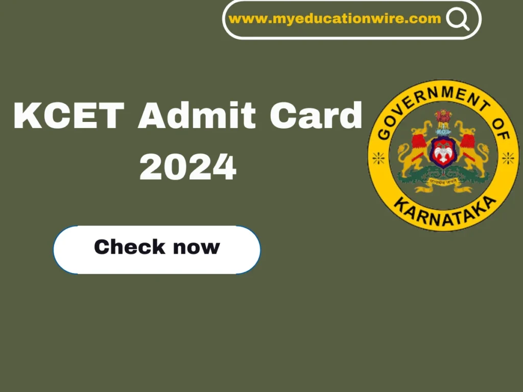 KCET Admit card