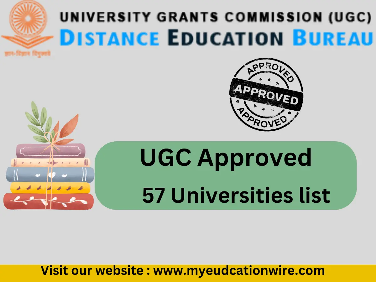 List of 57 UGC Approved Universities offer Online Degree