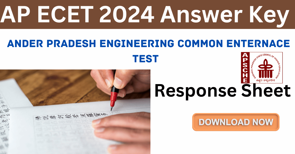 AP ECET 2024 Answer key Out Check Steps to Download Response Sheet