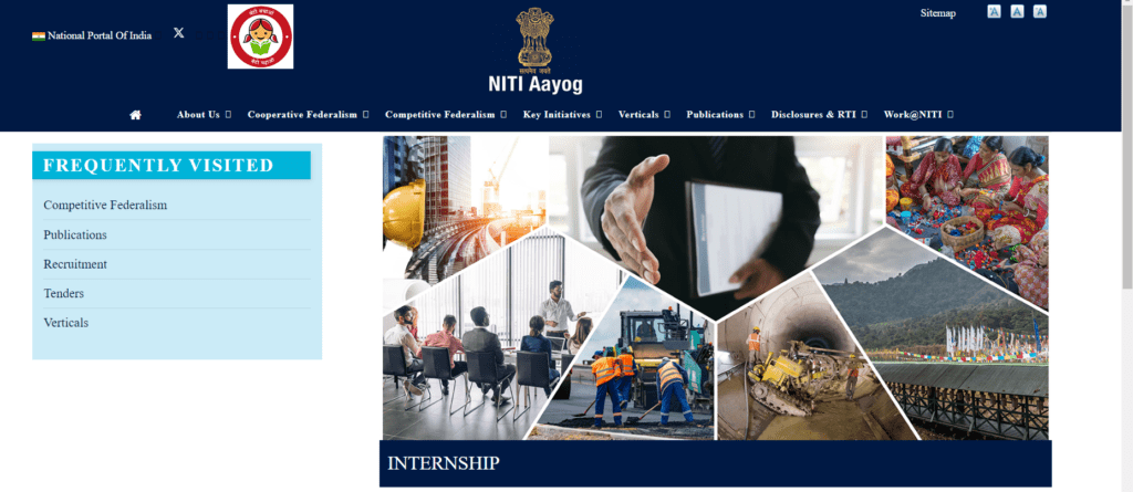 Niti Aayog internship 2024