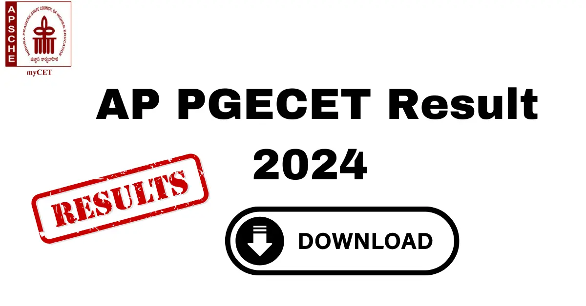 AP PGECET Result 2024 Out: Download Rank card