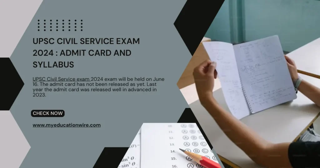 UPSC Civil Service exam 2024