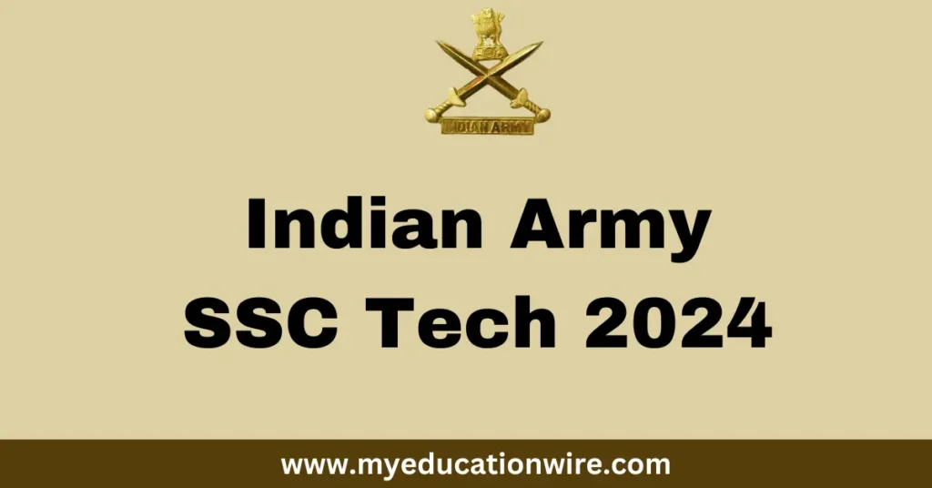 Army SSC Tech Recruitment 2024