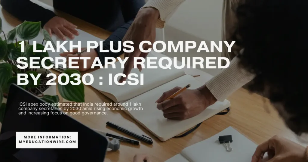 1 Lakh Plus company Secretary required by 2030 ICSI