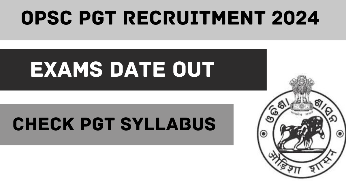 OPSC PGT Recruitment 2024