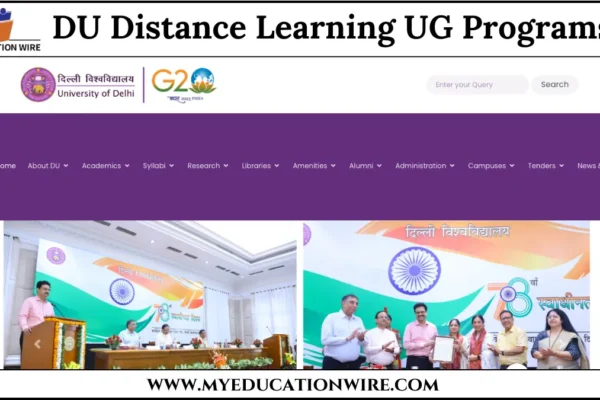 DU Distance Learning UG Programs