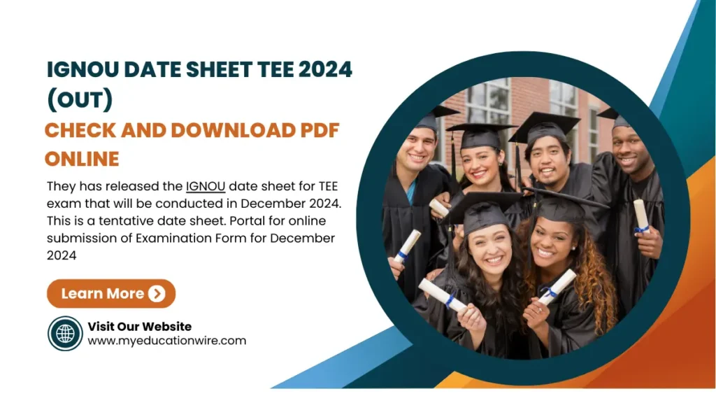 IGNOU Date Sheet TEE 2024 (OUT)