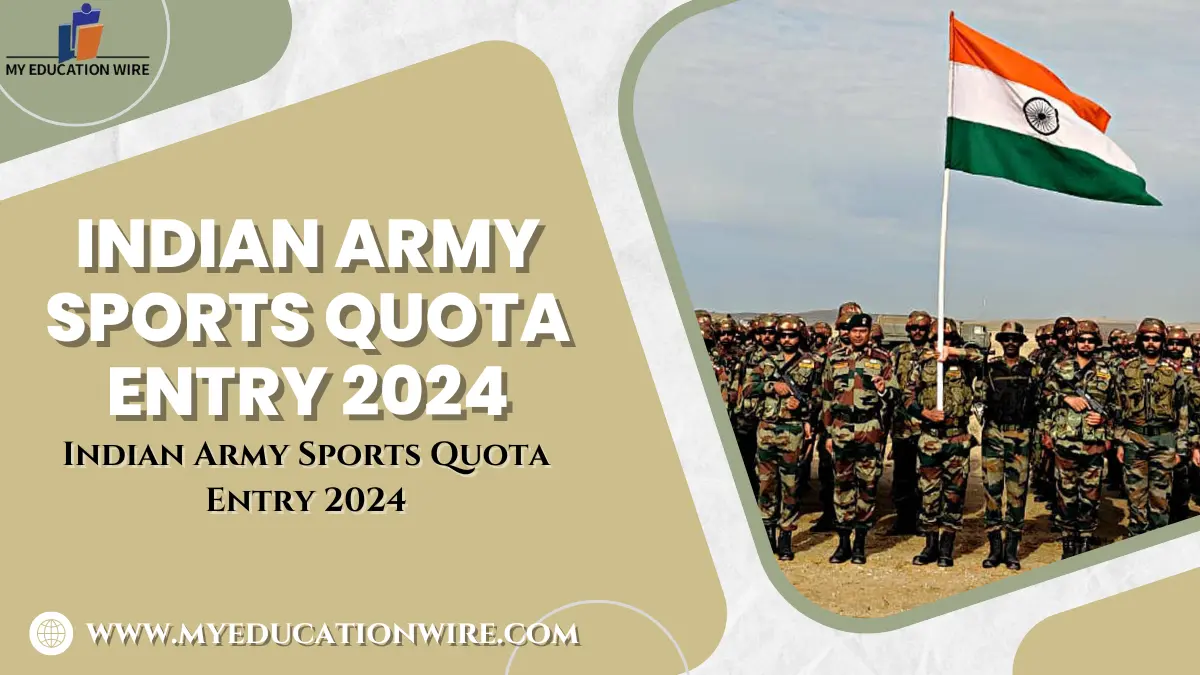 Indian Army Sports Quota Entry 2024