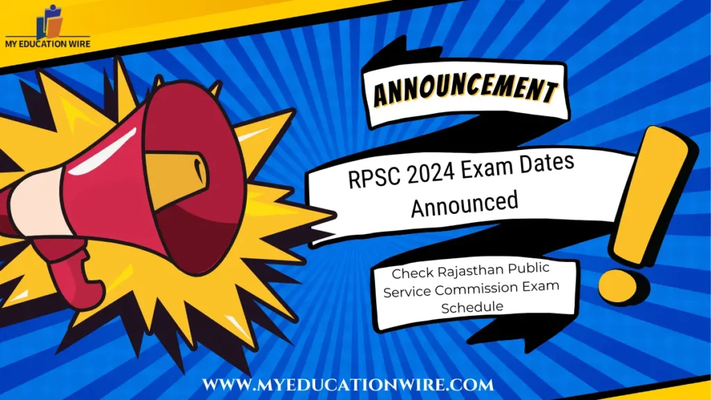 RPSC 2024 Exam Dates