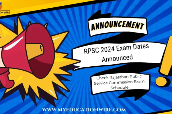 RPSC 2024 Exam Dates