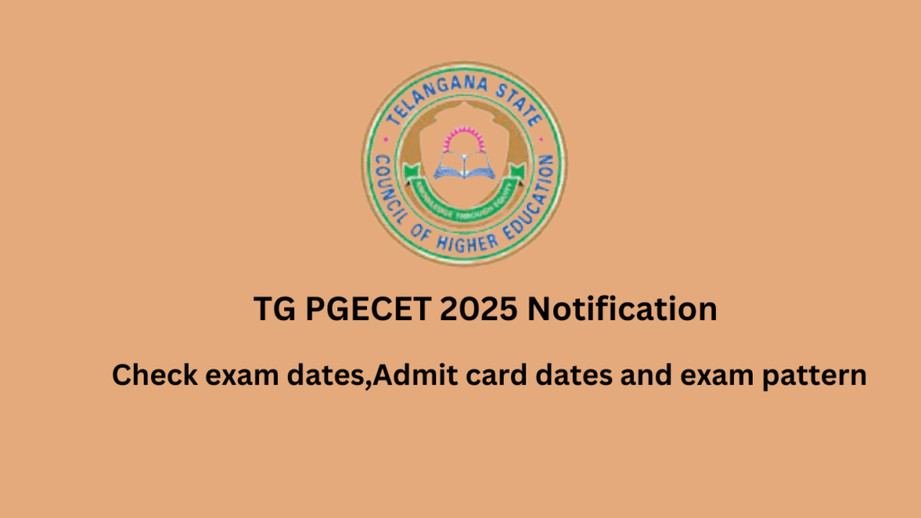 TG PGECET 2025 Notification