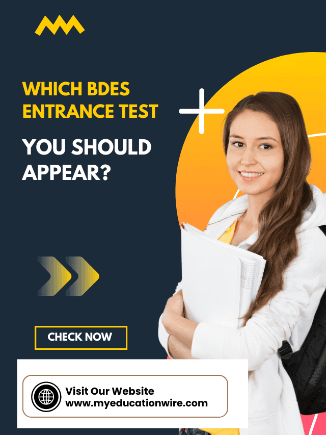 which BDes entrance test you should appear?