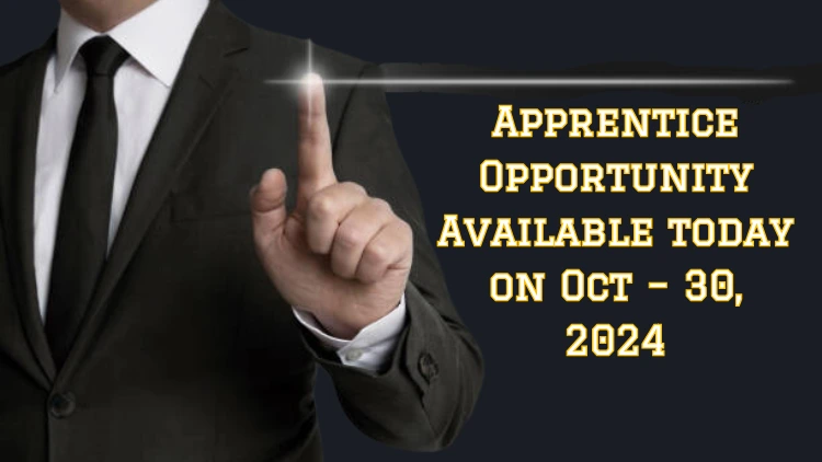 Apprentice Opportunity Available today on Oct 30, 2024