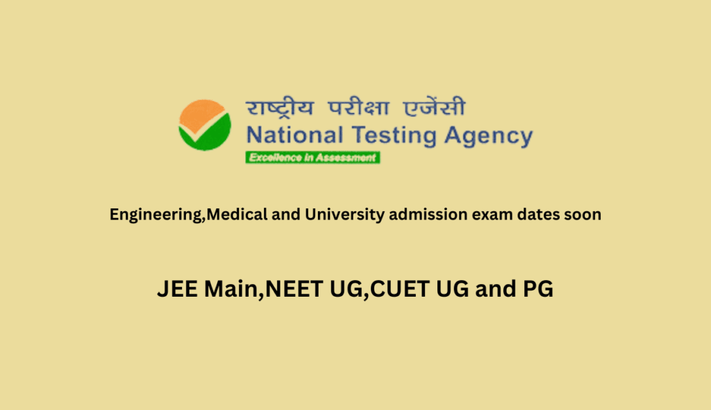 NITTTR career-enhancing course Engineering,Medical and University admission exam dates soon JEE Main,NEET UG,CUET UG and PG