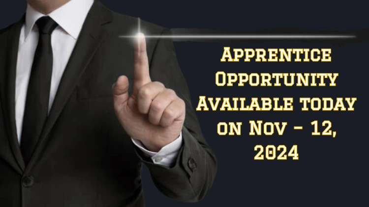 Apprentice Opportunity Available today on Nov 12