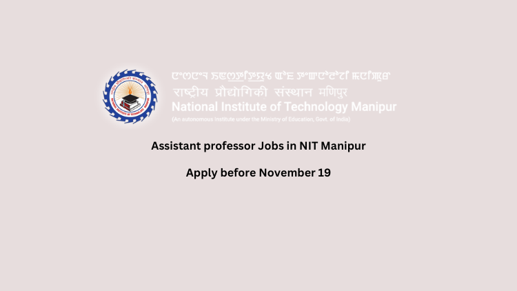 Assistant professor Jobs in NIT Manipur