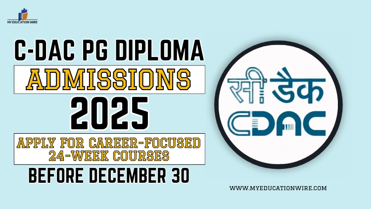 C-DAC PG Diploma Admissions 2024