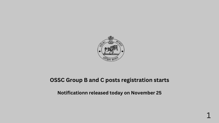 OSSC Group B and C posts registration starts