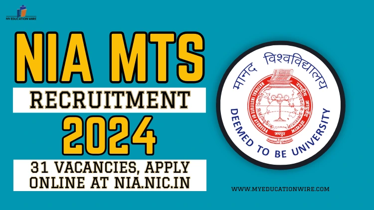 NIA MTS Recruitment 2024