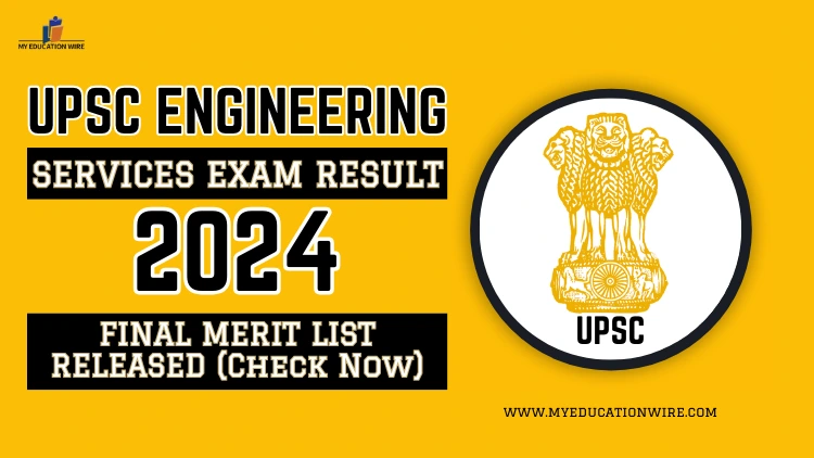 UPSC Engineering Services Exam Result 2024