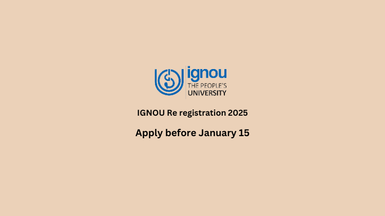 IGNOU Re registration 2025