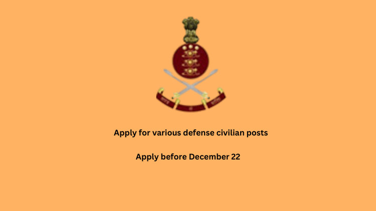 Apply for various defense civilian posts