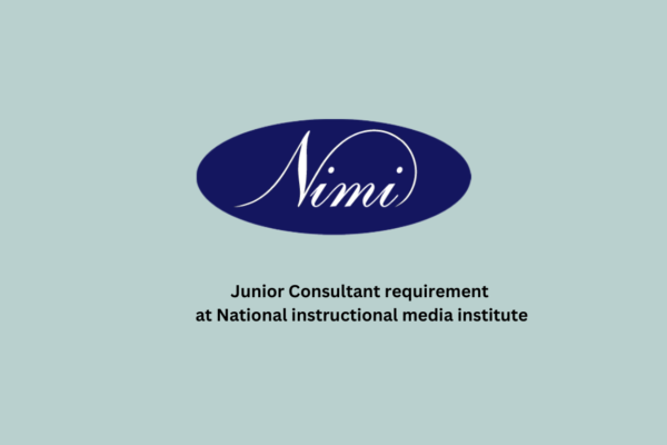 Junior Consultant requirement at National instructional media institute