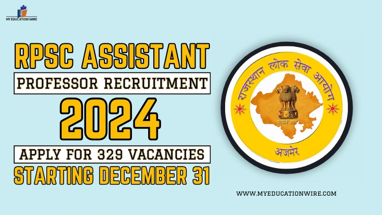 RPSC Assistant Professor Recruitment 2024