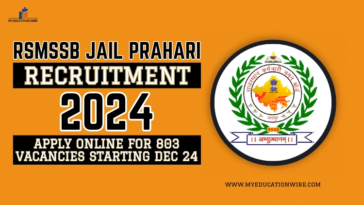 RSMSSB Jail Prahari Recruitment 2024