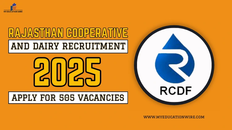 Rajasthan Cooperative and Dairy Recruitment 2024