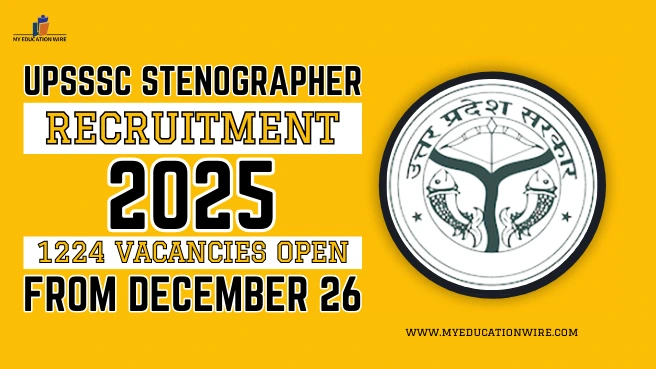 UPSSSC Stenographer Recruitment 2025