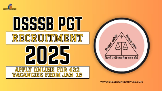 DSSSB PGT Recruitment 2025