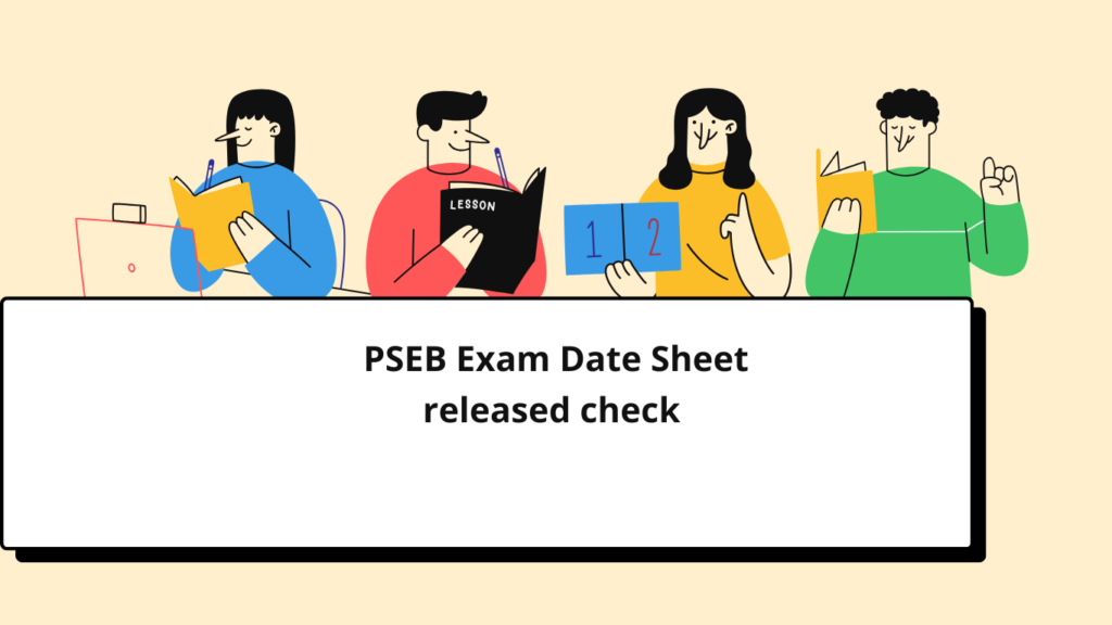 PSEB Exam Date Sheet released check