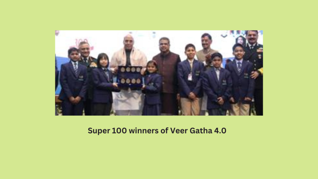 Super 100 Winners of Veer Gatha facilitated