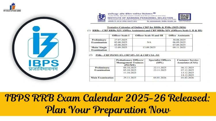 IBPS RRB Exam Calendar 2025-26