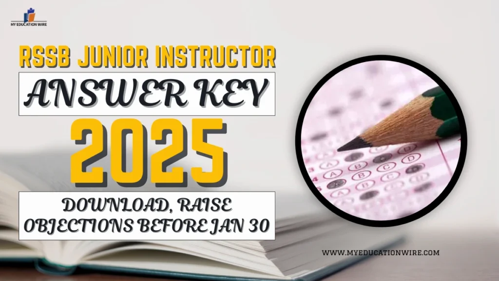 RSSB Junior Instructor Answer Key 2025