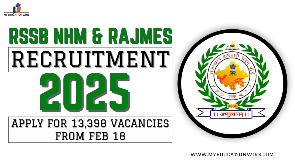 RSSB NHM and RajMES Recruitment 2025