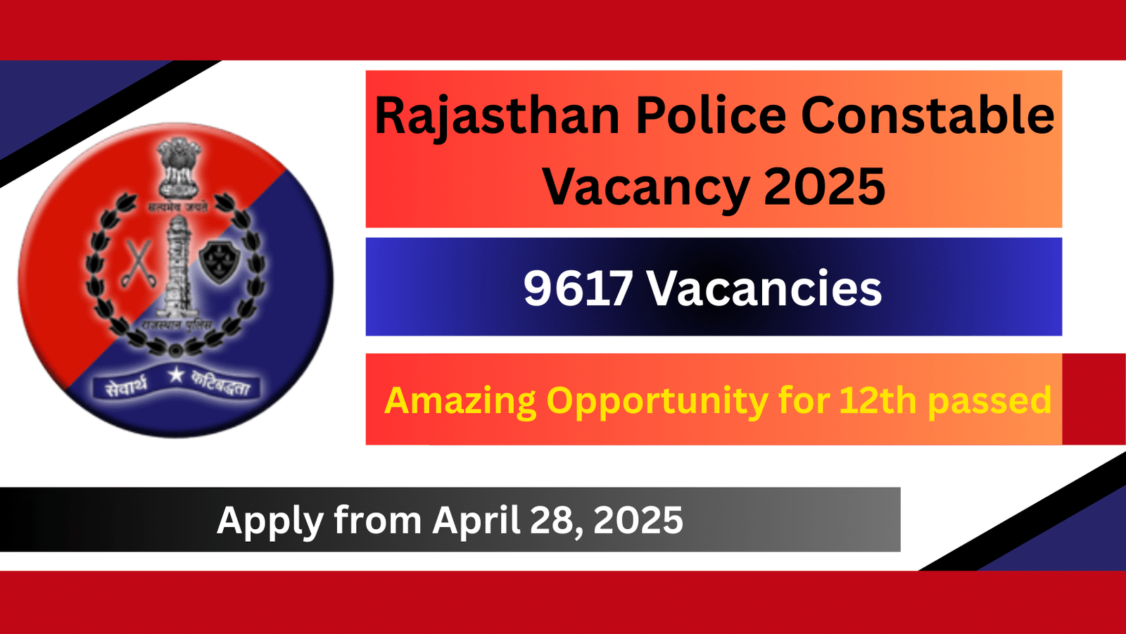 Rajasthan Police Constable Vacancy 2025