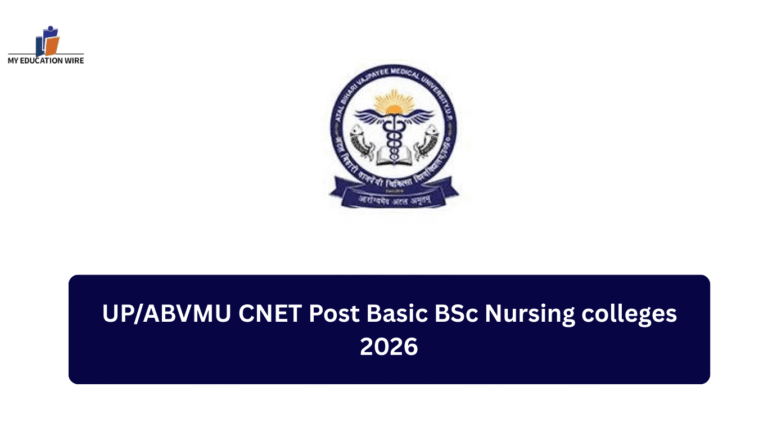 UP/ABVMU CNET Post Basic BSc Nursing colleges 2026