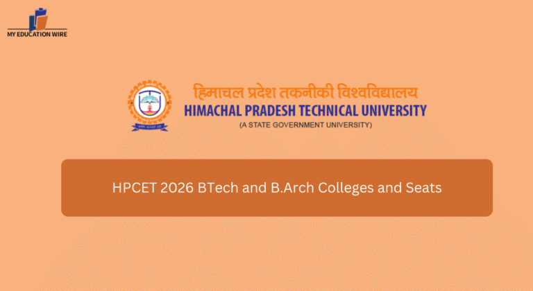 HPCET 2026 BTech and B.Arch Colleges and Seats