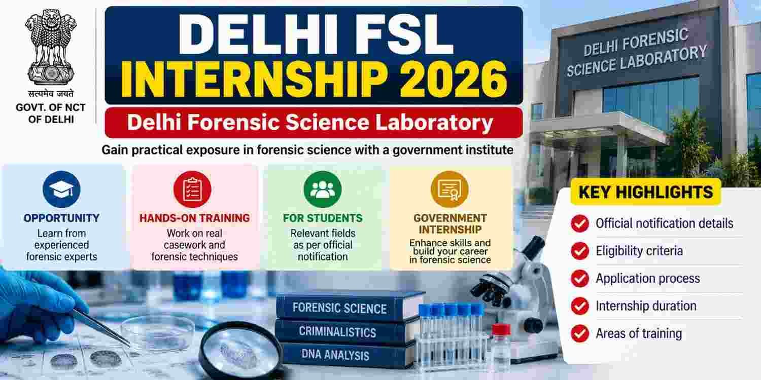 Delhi FSL Internship 2026